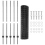 Cerca Euro con 10 postes U Gris 1,2x10 m de acero de , Postes de cerca - Ref: Foro24-3336082, Precio: 71,20 €, Descuento: %