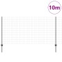Cerca Euro con 10 postes U Gris 1,2x10 m de acero de , Postes de cerca - Ref: Foro24-3336082, Precio: 71,20 €, Descuento: %