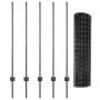 Cerca Euro con 10 postes U Gris 1,2x10 m de acero de , Postes de cerca - Ref: Foro24-3336082, Precio: 71,20 €, Descuento: %