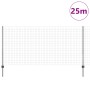 Cerca Euro de Metal Juego de 2 Gris Metal 25 x 1.2 m Duradera de , Postes de cerca - Ref: Foro24-3336103, Precio: 162,64 €, D...