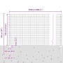 Cerca Euro de Metal Juego de 2 Gris Metal 25 x 1.2 m Duradera de , Postes de cerca - Ref: Foro24-3336103, Precio: 162,64 €, D...