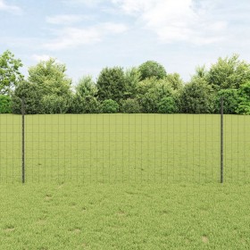 Set de Cerca de Jardín Set de 2 Gris Alambre de metal, Plástico de , Postes de cerca - Ref: Foro24-3336112, Precio: 117,08 €,...