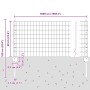 Juego de Vallas de Jardín Set de 3 Gris Metal Grande Duradero de , Postes de cerca - Ref: Foro24-3336122, Precio: 171,77 €, D...