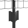 Juego de Cercas de Jardín de Set de 3 Gris Acero recubierto de PVC de , Postes de cerca - Ref: Foro24-3336127, Precio: 104,62...