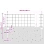 Juego de Cercas de Jardín de Set de 3 Gris Acero recubierto de PVC de , Postes de cerca - Ref: Foro24-3336127, Precio: 104,62...