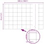 Juego de Cercas de Jardín de Set de 3 Gris Acero recubierto de PVC de , Postes de cerca - Ref: Foro24-3336127, Precio: 104,62...