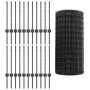 Rollo de Cerca de Jardín Set de 3 Gris Metal 50 x 0.6 m de , Postes de cerca - Ref: Foro24-3336128, Precio: 133,38 €, Descuen...