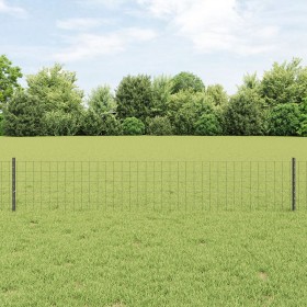 Cerca Euro con 5 Publicaciones U Gris 0.4x10 m Acero de , Postes de cerca - Ref: Foro24-3336129, Precio: 42,08 €, Descuento: %