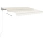 Toldo manual retráctil con postes color crema 3x2,5 m de vidaXL, Toldos - Ref: Foro24-3069897, Precio: 314,06 €, Descuento: %
