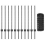Juego de Valla Euro Set de 2 Gris Acero de , Postes de cerca - Ref: Foro24-3336139, Precio: 137,70 €, Descuento: %