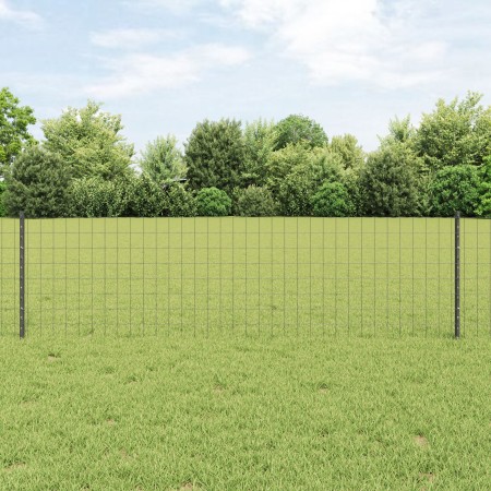 Valla Euro Set de 3 Gris metal cubierto de PVC 50 x 0.6 m de , Postes de cerca - Ref: Foro24-3336143, Precio: 159,90 €, Descu...