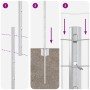 Juego de Vallas de Jardín Juego de 2 Acero galvanizado Grande de , Postes de cerca - Ref: Foro24-3336149, Precio: 119,77 €, D...
