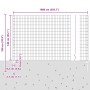 Juego de Cerca de Jardín Juego de 2 Acero galvanizado de , Postes de cerca - Ref: Foro24-3336165, Precio: 108,85 €, Descuento: %
