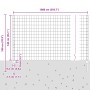 Set de Cerca Euro Paquete de 2 Acero Galvanizado Grande Duradero de , Postes de cerca - Ref: Foro24-3336173, Precio: 102,80 €...