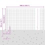 Set de Cerca de Jardín Set de 2 Galvanizada Acero Grande de , Postes de cerca - Ref: Foro24-3336182, Precio: 99,68 €, Descuen...