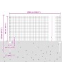 Set de valla Euro de Set de 2 Acero galvanizado 25 x 0.8 metros de , Postes de cerca - Ref: Foro24-3336186, Precio: 154,89 €,...