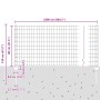 Juego de Cerca de Jardín Juego de 2 Galvanizado Acero Galvanizado de , Postes de cerca - Ref: Foro24-3336189, Precio: 149,41 ...