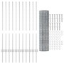 Set de Cerca de Jardín Set de 2 Acero galvanizado 25 x 1 m de , Postes de cerca - Ref: Foro24-3336190, Precio: 174,55 €, Desc...