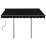 Toldo automático retráctil con postes gris antracita 3x2,5 m de vidaXL, Toldos - Ref: Foro24-3070109, Precio: 409,32 €, Descu...