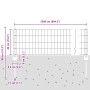 Set de Cerca de Jardín Set de 2 Acero Galvanizado 25 x 0.4 m de , Postes de cerca - Ref: Foro24-3336191, Precio: 86,87 €, Des...