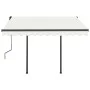 Toldo manual retráctil con LED crema 3x2,5 m de vidaXL, Toldos - Ref: Foro24-3070102, Precio: 367,39 €, Descuento: %