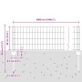 Juego de Cerca de Jardín Juego de 3 Acero Galvanizado 50 x 0.4 m de , Postes de cerca - Ref: Foro24-3336208, Precio: 161,15 €...