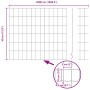 Juego de Cerca de Jardín Juego de 3 Acero Galvanizado 50 x 0.4 m de , Postes de cerca - Ref: Foro24-3336208, Precio: 161,15 €...