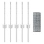 Conjunto de valla de jardín Set de 2 Galvanizado Acero galvanizado de , Postes de cerca - Ref: Foro24-3336214, Precio: 51,84 ...