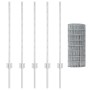 Set de Cerca de Jardín Set de 2 Acero galvanizado Estándar de , Postes de cerca - Ref: Foro24-3336216, Precio: 75,49 €, Descu...