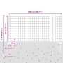 Set de Cerca de Jardín Set de 2 Acero galvanizado Estándar de , Postes de cerca - Ref: Foro24-3336216, Precio: 75,49 €, Descu...
