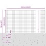 Juego de Cerca de Jardín Juego de 2 Gris galvanizado de , Postes de cerca - Ref: Foro24-3336226, Precio: 204,43 €, Descuento: %