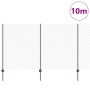 Cerca de Cadena con 10 Postes U Verde 1.4x10 m Acero de , Postes de cerca - Ref: Foro24-3336242, Precio: 131,20 €, Descuento: %