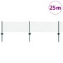 Cerca de Eslabones de Cadena con 22 postes en U Verde 0.4x25 m Acero de , Postes de cerca - Ref: Foro24-3336245, Precio: 108,...