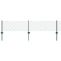 Cerca de Eslabones de Cadena con 22 postes en U Verde 0.4x25 m Acero de , Postes de cerca - Ref: Foro24-3336245, Precio: 108,...
