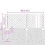 Cerca de Eslabones de Cadena con 22 postes en U Verde 0.4x25 m Acero de , Postes de cerca - Ref: Foro24-3336245, Precio: 108,...