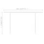 Toldo manual retráctil con postes azul y blanco 4x3 m de vidaXL, Toldos - Ref: Foro24-3069936, Precio: 580,70 €, Descuento: %