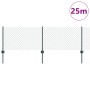 Cerca de Cadena con 22 Publicaciones en U Verde 0.6x25 m Acero de , Postes de cerca - Ref: Foro24-3336246, Precio: 136,90 €, ...
