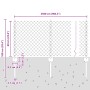Cerca de Cadena con 22 Publicaciones en U Verde 0.6x25 m Acero de , Postes de cerca - Ref: Foro24-3336246, Precio: 136,90 €, ...