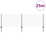 Juego de Cerca de Malla de Cadena Set de 2 Verde Acero Galvanizado de , Postes de cerca - Ref: Foro24-3336251, Precio: 151,58...