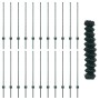Juego de Cerca de Jardín Juego de 2 Verde Acero Galvanizado de , Postes de cerca - Ref: Foro24-3336252, Precio: 169,52 €, Des...