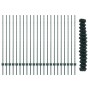 Cerca de Cadena con 22 postes U Verde 1.4x25 m Acero de , Postes de cerca - Ref: Foro24-3336254, Precio: 233,17 €, Descuento: %