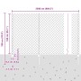 Cerca de Cadena con 22 postes U Verde 1.4x25 m Acero de , Postes de cerca - Ref: Foro24-3336254, Precio: 233,17 €, Descuento: %