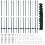 Juego de Vallas de Jardín Set de 2 Verde Metal 25x1.5 m de , Postes de cerca - Ref: Foro24-3336255, Precio: 227,67 €, Descuen...