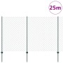 Juego de Vallas de Jardín Set de 2 Verde Metal 25x1.5 m de , Postes de cerca - Ref: Foro24-3336255, Precio: 227,67 €, Descuen...