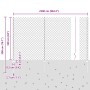 Cerca de Malla de Cadena con 22 Postes U Verde 1.6x25 m Acero de , Postes de cerca - Ref: Foro24-3336256, Precio: 256,31 €, D...