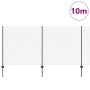 Cerca de eslabones de cadena con 20 postes en U Gris 1.2x10 m de acero de , Postes de cerca - Ref: Foro24-3336261, Precio: 11...