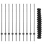 Cerca de eslabones de cadena con 20 postes en U Gris 1.2x10 m de acero de , Postes de cerca - Ref: Foro24-3336261, Precio: 11...