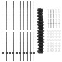 Cerca de Malla con 20 Postes en Gris 1.5x10 m de Acero de , Postes de cerca - Ref: Foro24-3336263, Precio: 137,78 €, Descuent...