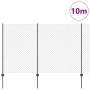 Cerca de Malla con 20 Postes en Gris 1.5x10 m de Acero de , Postes de cerca - Ref: Foro24-3336263, Precio: 137,78 €, Descuent...