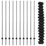 Cerca de Malla con 20 Postes en Gris 1.5x10 m de Acero de , Postes de cerca - Ref: Foro24-3336263, Precio: 137,78 €, Descuent...